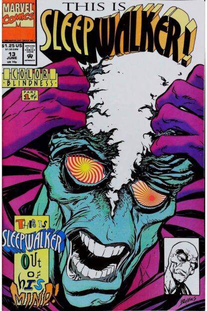 Couverture de SLEEPWALKER (1991) #13 - par Bret Blevins - lecubeacomics.com
