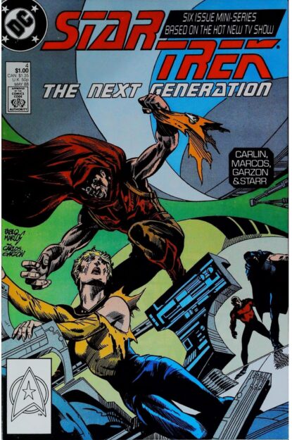 Couverture de STAR TREK THE NEXT GENERATION (1988) #4 - par Pablo Marcos - lecubeacomics.com