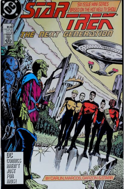 Couverture de STAR TREK THE NEXT GENERATION (1988) #6 - par Pablo Marcos - lecubeacomics.com