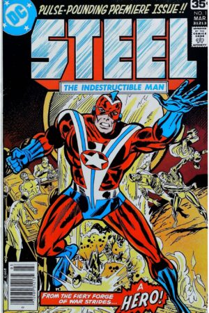 Couverture de STEEL THE INDESTRUCTIBLE MAN (1978) COMPLETE SET #1-5 - par Don Heck - lecubeacomics.com