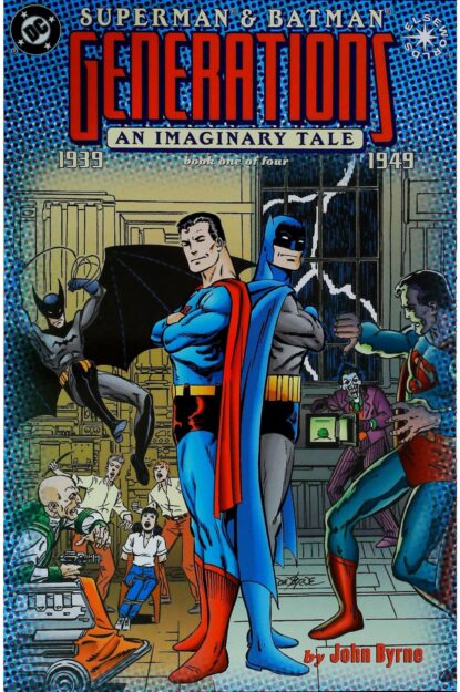 Couverture de SUPERMAN & BATMAN GENERATIONS (1999) COMPLETE SET #1-4 - par John Byrne - lecubeacomics.com