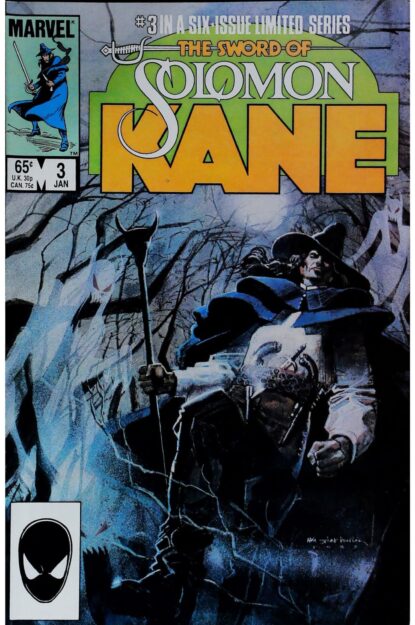 Couverture de SWORD OF SOLOMON KANE (1985) COMPLETE SET #1-4 - par Bret Blevins - lecubeacomics.com
