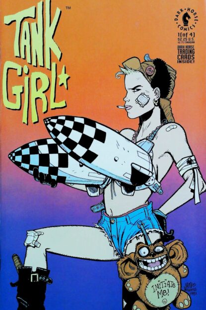 Couverture de TANK GIRL (1991) #1 - par Jamie Hewlett - lecubeacomics.com