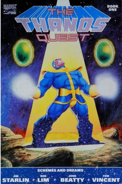 Couverture de THANOS QUEST (1990) COMPLETE SET #1-2 - par Jim Starlin - lecubeacomics.com