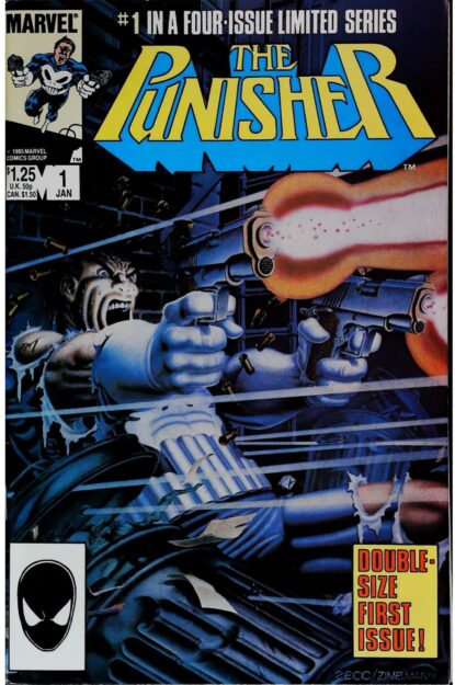 Couverture de PUNISHER (1986) COMPLETE SET #1-5 - par Mike Zeck - lecubeacomics.com