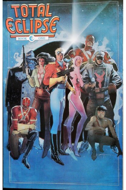 Couverture de TOTAL ECLIPSE (1988) #1 - par Bill Sienkiewicz - lecubeacomics.com