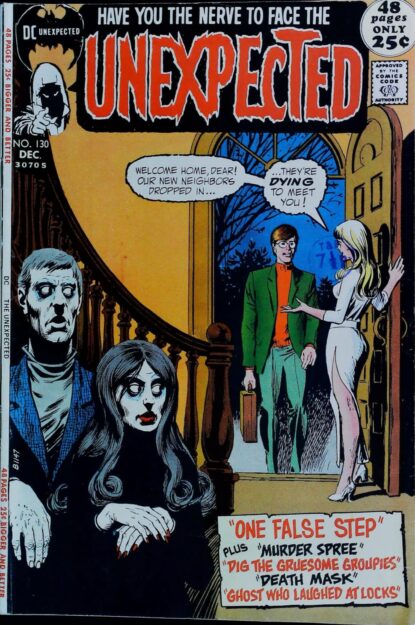Couverture de UNEXPECTED (1968) #130 - par Nick Cardy - lecubeacomics.com