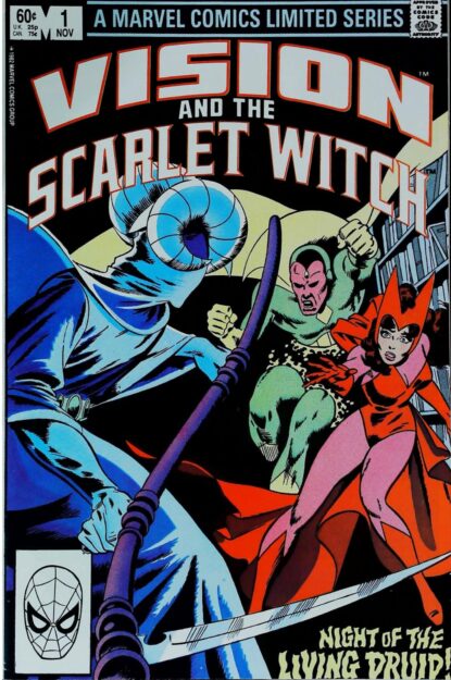Couverture de VISION AND THE SCARLET WITCH (1982) COMPLETE SET #1-4 - par Rick Leonardi - lecubeacomics.com