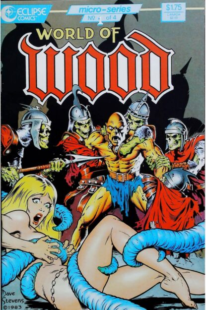 Couverture de WORLD OF WOOD (1986) #1 - par Dave Stevens - lecubeacomics.com