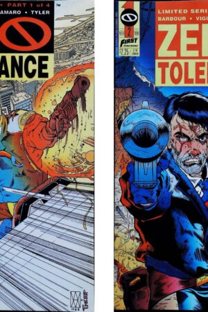 ZERO TOLERANCE (1990) COMPLETE SET #1 4 First Comics lecubeacomics.com