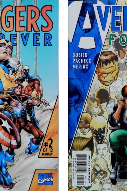 AVENGERS FOREVER (1998) COMPLETE SET #1-12 - Marvel - lecubeacomics.com Couverture de AVENGERS FOREVER (1998) COMPLETE SET #1-12 - par Carlos Pacheco - lecubeacomics.com