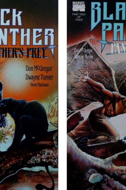 BLACK PANTHER : PANTHER'S PREY (1991) COMPLETE SET #1-4 - Marvel - lecubeacomics.com Couverture de BLACK PANTHER : PANTHER'S PREY (1991) COMPLETE SET #1-4 - par Dwayne Turner - lecubeacomics.com