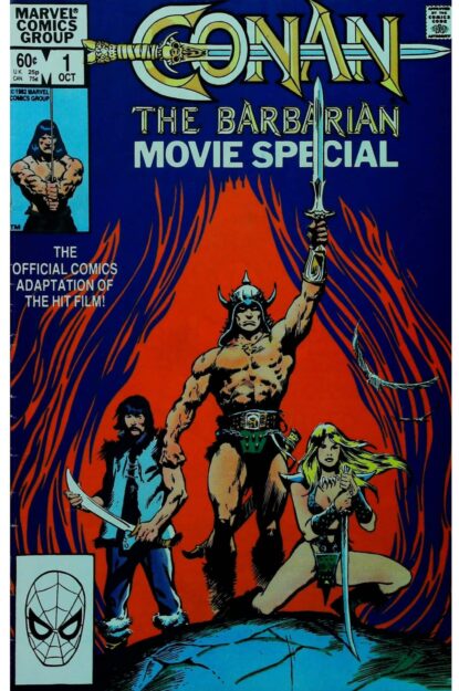 Couverture de CONAN THE BARBARIAN : MOVIE SPECIAL (1982) COMPLETE SET #1-2 - par John Buscema - lecubeacomics.com