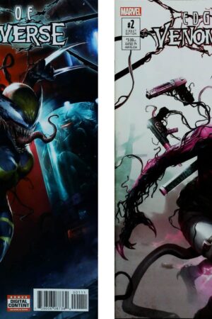 Couverture de VENOM : EDGE OF VENOMVERSE (2017) COMPLETE SET #1-5 - par Francesco Mattina - lecubeacomics.com