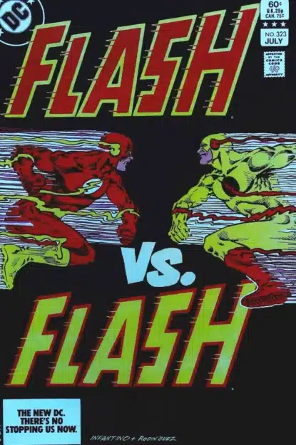 Couverture de FLASH (1959) #323 - par Carmine Infantino - lecubeacomics.com