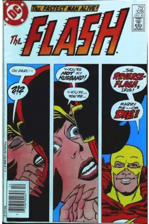 Couverture de FLASH (1959) #328 - par Carmine Infantino - lecubeacomics.com