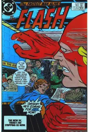 Couverture de FLASH (1959) #334 - par Carmine Infantino - lecubeacomics.com