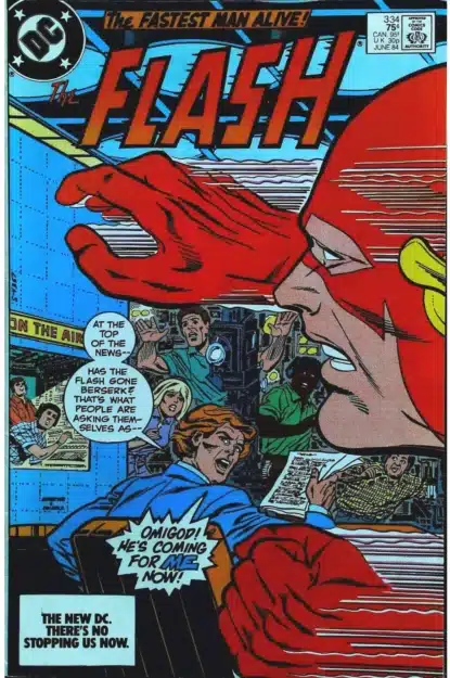Couverture de FLASH (1959) #334 - par Carmine Infantino - lecubeacomics.com