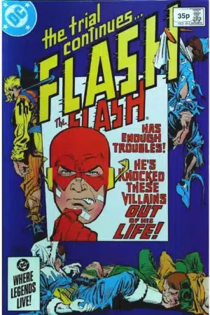 Couverture de FLASH (1959) #342 - par Carmine Infantino - lecubeacomics.com