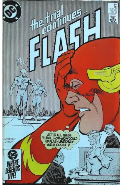Couverture de FLASH (1959) #344 - par Carmine Infantino - lecubeacomics.com
