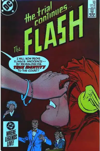 Couverture de FLASH (1959) #345 - par Carmine Infantino - lecubeacomics.com
