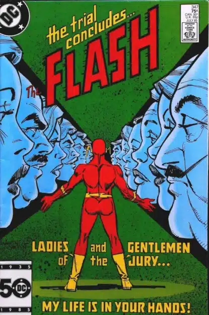 Couverture de FLASH (1959) #347 - par Carmine Infantino - lecubeacomics.com