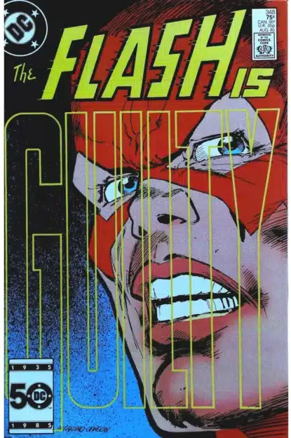 Couverture de FLASH (1959) #348 - par Carmine Infantino - lecubeacomics.com