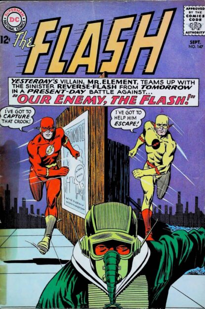 Couverture de FLASH (1959) #147 - par Carmine Infantino - lecubeacomics.com