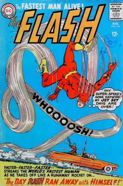 Couverture de FLASH (1959) #154 - par Carmine Infantino - lecubeacomics.com