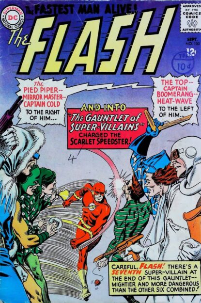 Couverture de FLASH (1959) #155 - par Carmine Infantino - lecubeacomics.com