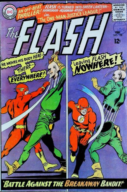 Couverture de FLASH (1959) #158 - par Carmine Infantino - lecubeacomics.com