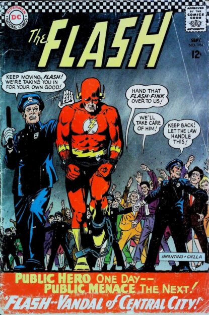 Couverture de FLASH (1959) #164 - par Carmine Infantino - lecubeacomics.com