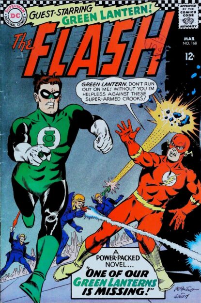 Couverture de FLASH (1959) #168 - par Carmine Infantino - lecubeacomics.com