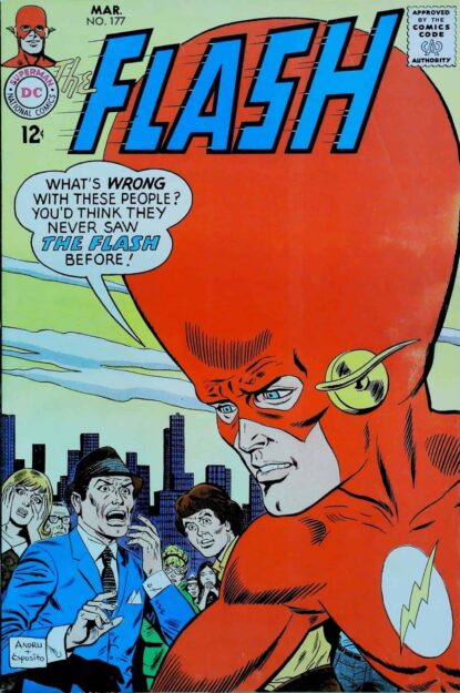 Couverture de FLASH (1959) #177 - par Ross Andru - lecubeacomics.com