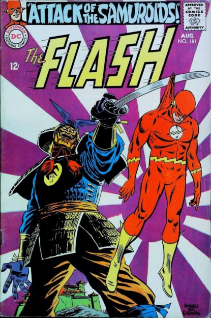 Couverture de FLASH (1959) #181 - par Ross Andru - lecubeacomics.com