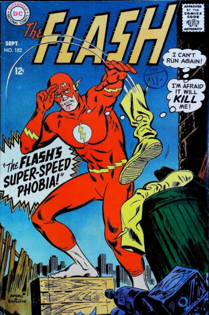 Couverture de FLASH (1959) #182 - par Ross Andru - lecubeacomics.com
