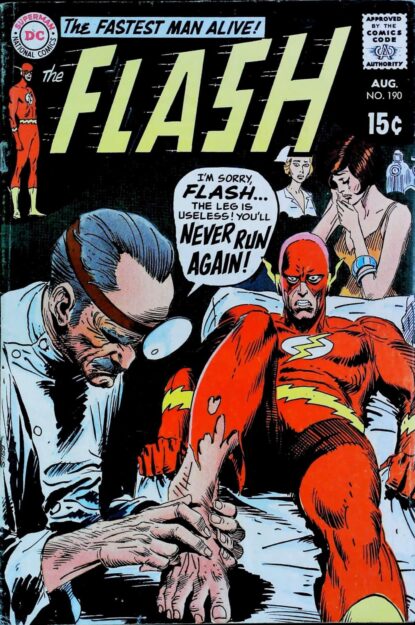 Couverture de FLASH (1959) #190 - par Joe Kubert - lecubeacomics.com
