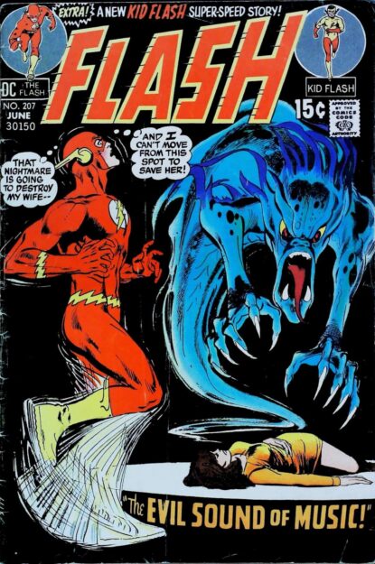 Couverture de FLASH (1959) #207 - par Neal Adams - lecubeacomics.com