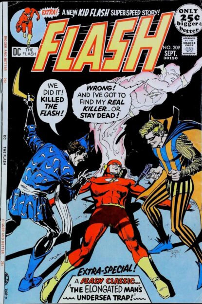 Couverture de FLASH (1959) #209 - par Dick Giordano - lecubeacomics.com