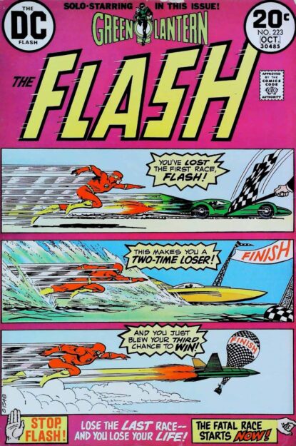 Couverture de FLASH (1959) #223 - par Nick Cardy - lecubeacomics.com