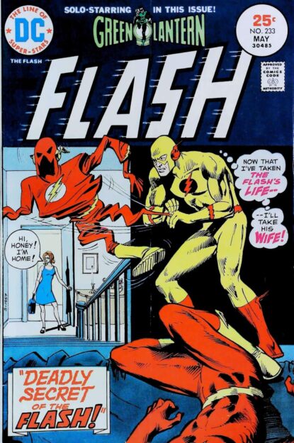 Couverture de FLASH (1959) #233 - par Dick Giordano - lecubeacomics.com