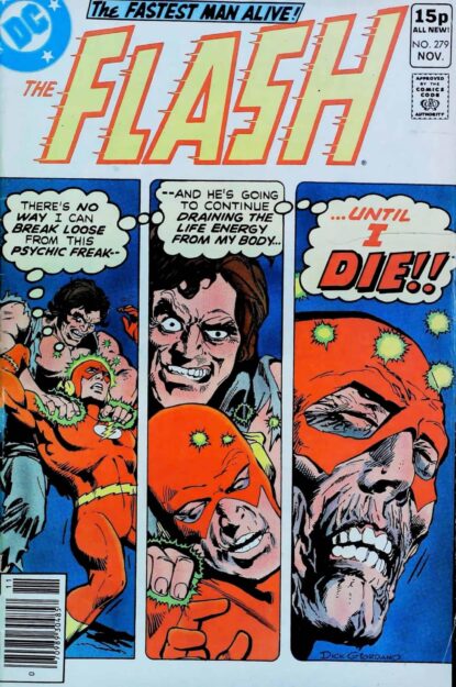 Couverture de FLASH (1959) #279 - par Dick Giordano - lecubeacomics.com