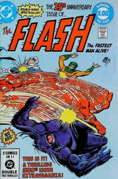 Couverture de FLASH (1959) #300 - par Carmine Infantino - lecubeacomics.com