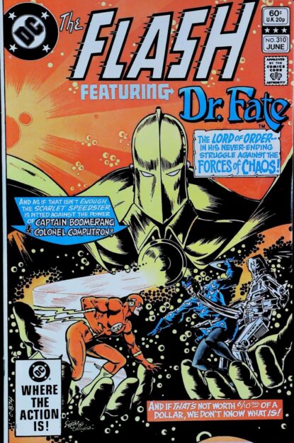 Couverture de FLASH (1959) #310 - par Keith Giffen - lecubeacomics.com