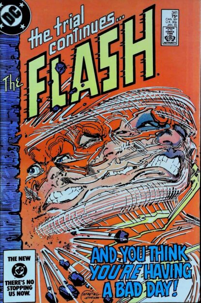 Couverture de FLASH (1959) #341 - par Carmine Infantino - lecubeacomics.com
