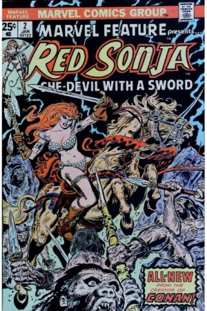 Couverture de MARVEL FEATURE (1975) #2 - par Frank Thorne - lecubeacomics.com