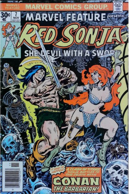 Couverture de MARVEL FEATURE (1975) #7 - par Frank Thorne - lecubeacomics.com