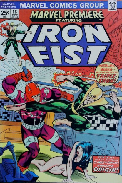 Couverture de MARVEL PREMIERE (1972) #18 - par Gil Kane - lecubeacomics.com