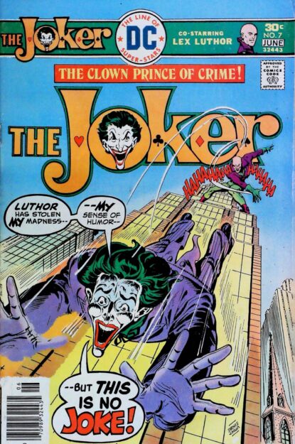 Couverture de JOKER (1975) #7 - par Ernie Chan - lecubeacomics.com