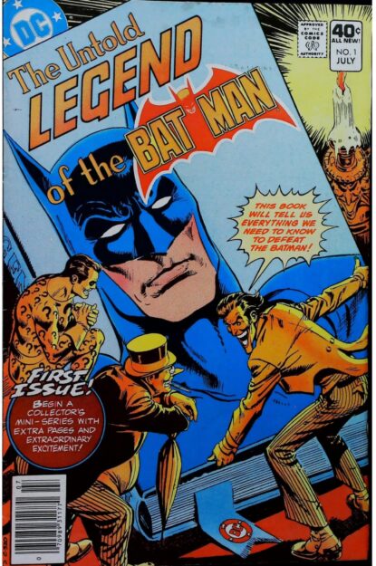 Couverture de UNTOLD LEGEND OF THE BATMAN (1980) COMPLETE SET #1-3 - par Jose Luis Garcia-Lopez - lecubeacomics.com
